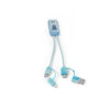 BERNERS. Cabo USB super-rápido 6 em 1 em PET 100% reciclado