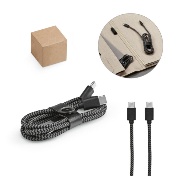 YONATH. Cabo USB-C de carregamento rápido em PET 100% reciclado