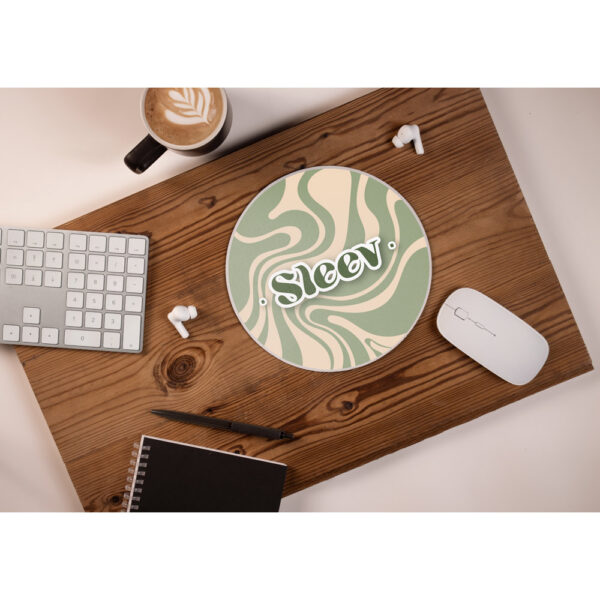 BLAIR ROUND. Mouse Pad com formato redondo e base em borracha