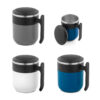 MALDINI. Caneca de viagem com parede interior em aço inox e acabamento mate 400 mL