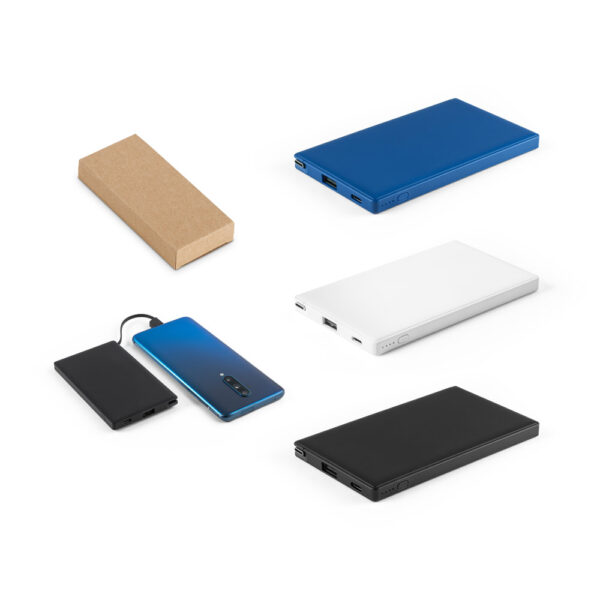 WIGNER. Bateria portátil em ABS 100% reciclado (4’000 mAh)