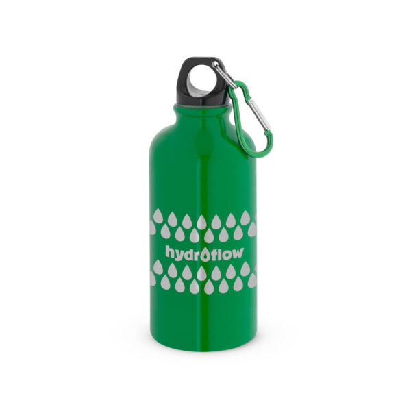 KARSTEN M. Squeeze esportiva em aço inox, de parede simples com acabamento brilhante (560 mL)