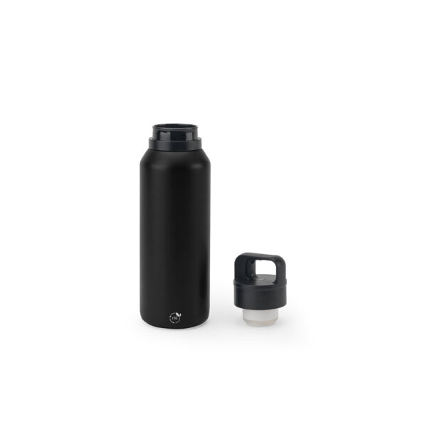 NICKLAUS. Garrafa térmica em aço inox 91% reciclado com parede dupla isolada a vácuo (590 mL)