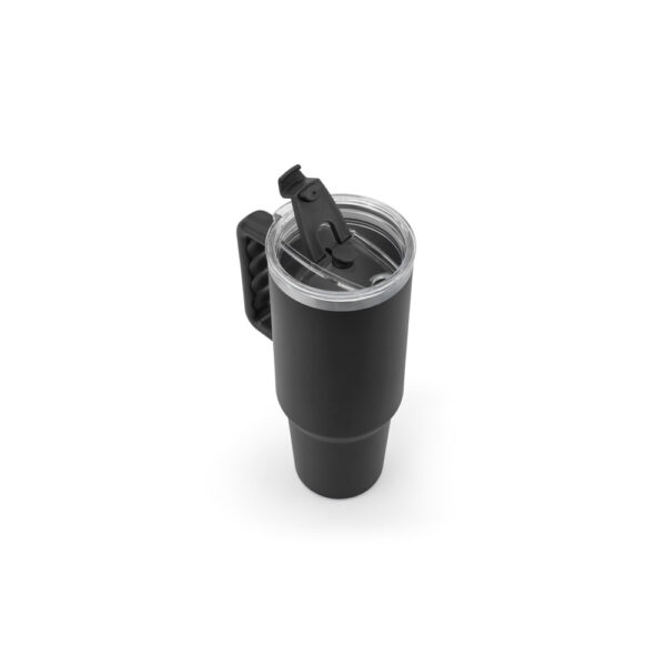 JOYNER XL. Copo de viagem térmico, de grande dimensão, em aço inoxidável 91% reciclado de parede dupla isolada a vácuo (1300 mL)