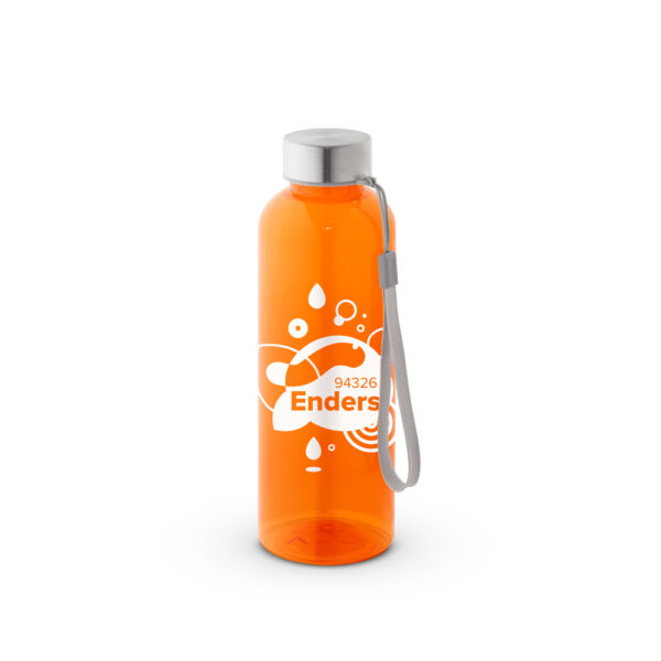 ENDERS. Squeeze em PET 100% reciclado com pega em corda (580 mL)