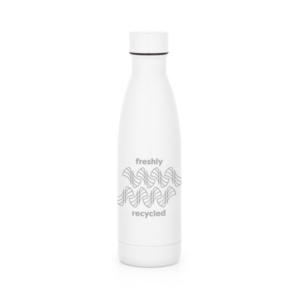 RE-BUFFON M. Garrafa térmica em aço inox 90% reciclado de parede dupla isolada a vácuo, com acabamento em mate (520 mL)