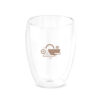 MACHIATO CUP. Copo em vidro borossilicato com parede dupla, isolada a ar (350 mL)