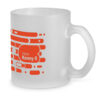 KENNY II. Caneca em vidro com efeito fosco (340 mL)