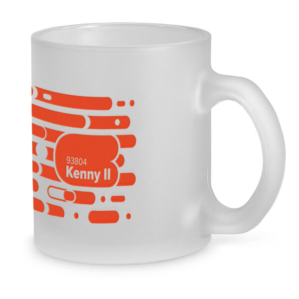 KENNY II. Caneca em vidro com efeito fosco (340 mL)