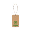 LABEL RECTANGULAR. Etiqueta em papel 100% reciclado (700 g/m²) com formato retangular