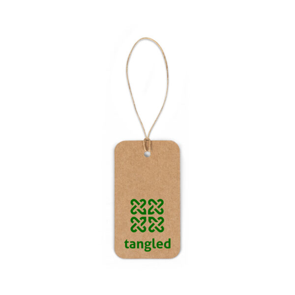 LABEL RECTANGULAR. Etiqueta em papel 100% reciclado (700 g/m²) com formato retangular