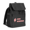 AZORES BAG. Mochila para computador portátil (16″) em PU, com pala que cobre todos os compartimentos