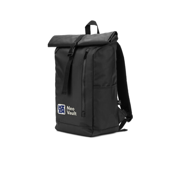 OSASCO BPACK. Mochila “Roll top” (14″) em poliéster reciclado 600D de alta densidade com revestimento resistente à água (20 L)