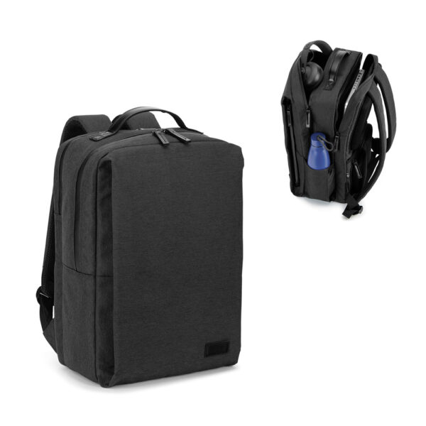 GLASGOW. Mochila para notebook (17’3″) em poliéster reciclado de alta densidade 600D (20L)