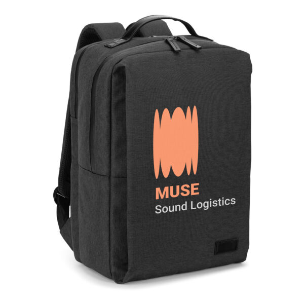 GLASGOW. Mochila para notebook (17’3″) em poliéster reciclado de alta densidade 600D (20L)