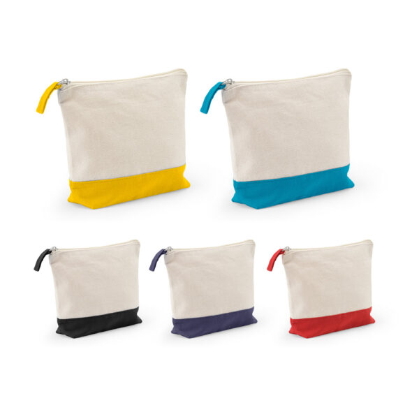 DAPHNE. Necessaire de cosméticos 100% algodão (340 g/m²) bicolor