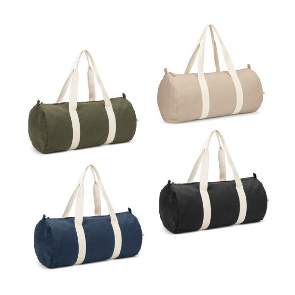 SAINT SPORT. Bolsa esportiva em algodão reciclado e poliéster reciclado (380 g/m² )