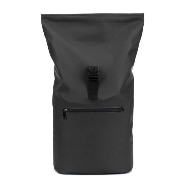 PORTLAND. Mochila “roll top” em PU com bolso para notebook (16″)