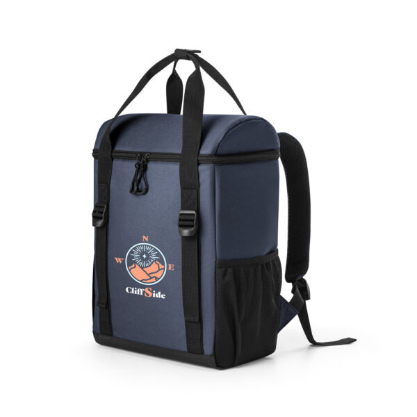 ROMA L. Cooler. Mochila térmica almofadada em ripstop poliéster reciclado 600D com interior forrado em PEVA 16 L