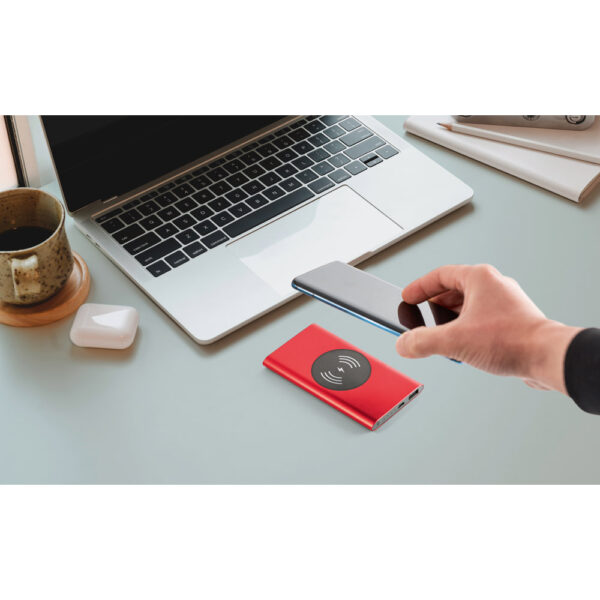 CASSINI 4’0. Bateria portátil com carregador por indução em alumínio 100% reciclado (4’000 mAh)