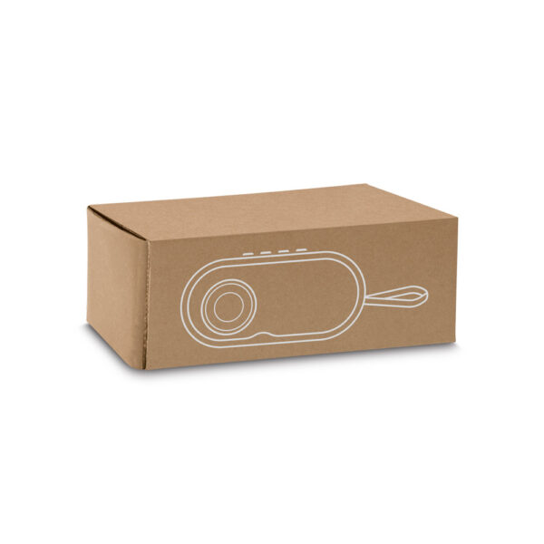 TILLY. Caixa de som portátil com autonomia de 5h (1’200 mAh), em bambu e ABS 100% reciclado