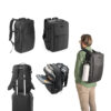 DALLAS PLATE. Mochila de viagem para notebook (17’3″) em poliéster reciclado 600D de alta densidade, com compartimento para arrumação (29 L)