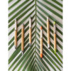 MELLO. Conjunto de caneta esferográfica com escrita em azul e lapiseira, ambas em bambu