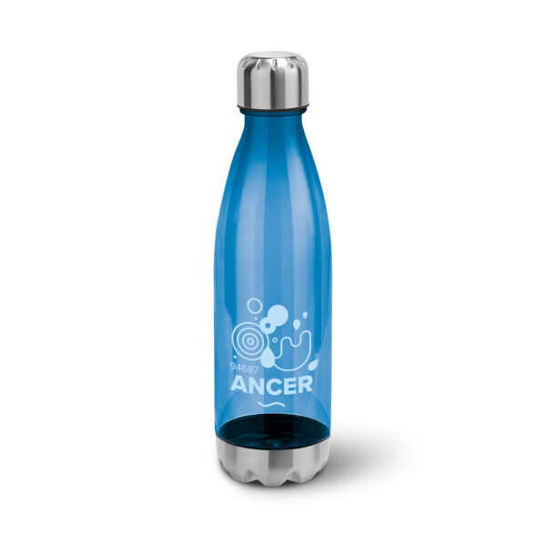 ANCER. Squeeze em AS, com tampa e base em aço inox (700 mL)