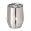 RONDE. Copo de viagem térmico em aço inox de parede dupla isolada a vácuo (400 mL)