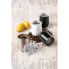RONDE. Copo de viagem térmico em aço inox de parede dupla isolada a vácuo (400 mL)