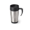 NOAH. Caneca de viagem térmica de aço inox e PP, de parede dupla isolada a ar (420 mL)