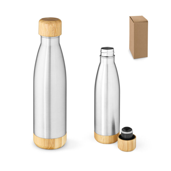 BROMELL 800. Garrafa térmica em aço inox 90% reciclado de parede dupla isolada a vácuo (800 mL)