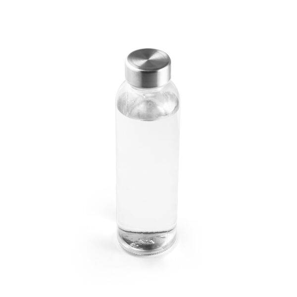 SOLER. Squeeze em vidro com tampa em aço inox (500 mL)