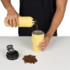 KIT GARRAFA PAREDE DUPLA E COPO TÉRMICO – AMARELO – 2 PÇS