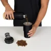 KIT GARRAFA PAREDE DUPLA E COPO TÉRMICO – PRETO – 2 PÇS