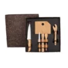 KIT PARA BAR EM BAMBU / MADEIRA MÔNACO – 6 PÇS