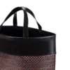 SACOLA EM PVC E MATERIAL SINTÉTICO – PREMIUM – MARROM/XADREZ – 48X33X13 CM