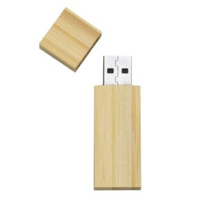 PEN DRIVE BAMBU 4 GB  COM TAMPA