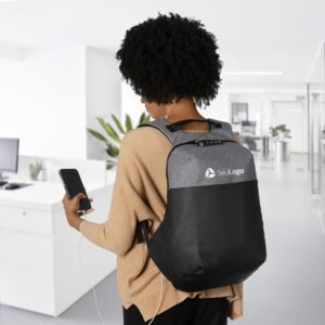 MOCHILA DE POLIÉSTER ANTI-FURTO USB COM SEGREDO 31L