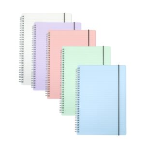 CADERNO COM CAPA PLÁSTICA