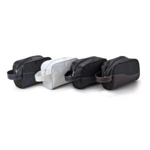 NECESSAIRE COURO SINT. E NYLON-PRE