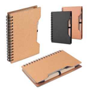 CADERNO DE PAPELÃO COM CANETA