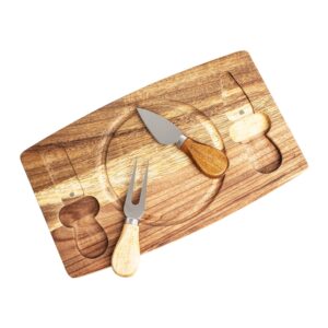 KIT QUEIJO 2 PÇS + TÁBUA REDONDA
