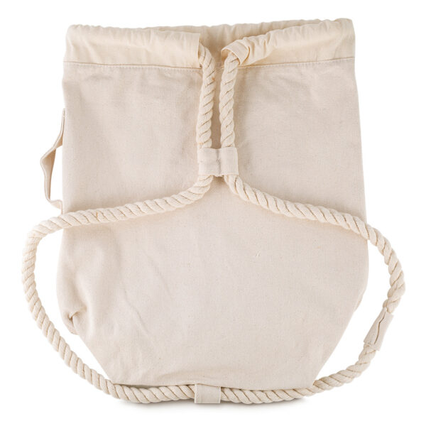 Sacola/Mochila em algodão 450g/m2 (42x35x14,5cm)